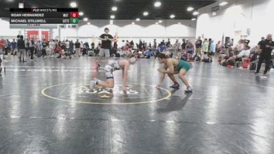 141 lbs Rr Rnd 4 - Noah Hernandez, Mat Warriors Black - BHSE vs Michael Stillwell, Team Gotcha - BHSE