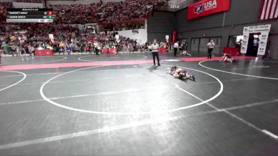 63 lbs Champ. Round 2 - Jaxon Eisch, Luxemburg-Casco Wrestling Club vs Everett Wolf, Winneconne Youth