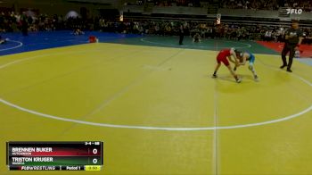 68 lbs Champ. Round 1 - Brennen Buker, Hutchinson vs Triston Kruger, Waseca