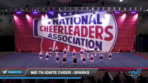 Mid TN Ignite Cheer - Sparks [2022 L1 Performance Recreation - 8 and Younger (NON) Day 1] 2022 NCA Franklin Classic