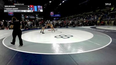 120 lbs Cons. Sub-rd Of 32 - Deklan Barr, PA vs Taegan Leavitt, UT