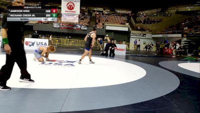 Junior Boys - 165 lbs Semis - Jameson King, Frontier High School Wrestling vs Richard Creer Jr., Sutter Union High School Wrestling