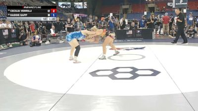 130 lbs Champ. Rd Of 32 - Cecilia Verrilli, Connecticut vs Kassie Sapp, Michigan
