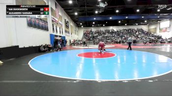 120 Boys Cons. Round 2 - Alejandro Sarabia, Olympian vs Kai Duckworth, Scripps Ranch