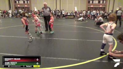 50 lbs Round 2 - Bennett Means, MHWC vs Gabe Reisch, American Dream