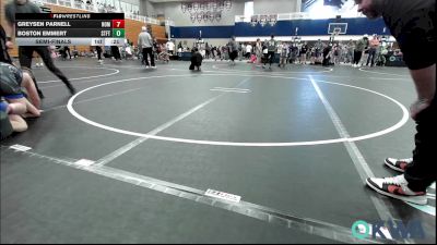 110 lbs Consi Of 4 - Deklyn Barnes, Harrah vs Lucas McCurley, Norman Grappling Club