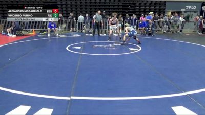 140 lbs 5th Place - Alejandro McGarrigle, Wernersville vs Vincenzo Rubino, Pine Bush