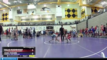 92 lbs Quarterfinal - Dallas Rosenbarger, Contenders Wrestling Academy vs Owen McGuire, Legends Of Gold Wrestling