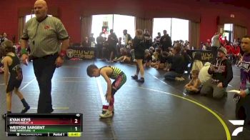 45 lbs Round 1 (4 Team) - Kyan Keys, Untouchables vs Weston Sargent, Tribe Wrestling