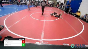 58 lbs Round Of 32 - Trenton Fisher, Jenks Trojan Wrestling Club vs Noah Cox, Miami Takedown Club