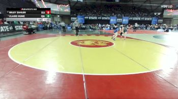 Girls 2A 130 lbs Champ. Round 2 - Claire Hume, Squalicum (Girls) vs Miley Zahler, Selah (Girls)