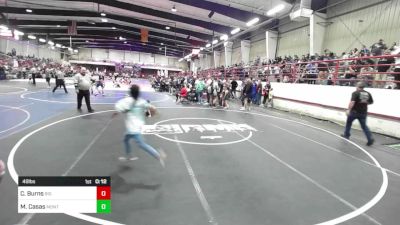 49 lbs Consi Of 4 - Cash Burns, Big Fat Wrestling vs Mark Casas, Monte Vista Takedown Club