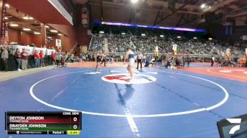 4A-170 lbs Cons. Semi - Drayden Johnson, Thunder Basin vs Deyton Johnson, Thunder Basin
