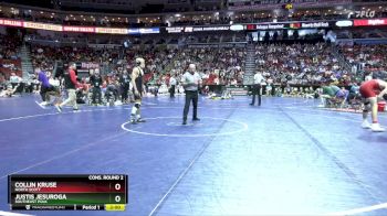 3A-132 lbs Cons. Round 2 - Collin Kruse, North Scott vs Justis Jesuroga, Southeast Polk