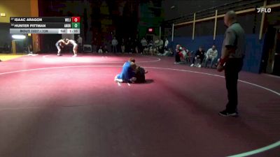 126 lbs Cons. Round 2 - Isaac Aragon, West Liberty vs Hunter Pittman, Tinley Park (Andrew)