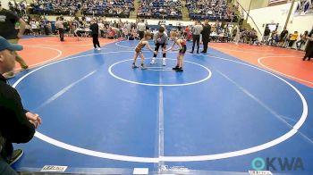 55 lbs Round Of 16 - Cain Howeth, Barnsdall Youth Wrestling vs Jazz Hoffman, R.A.W.