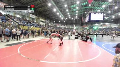 100 lbs Consi Of 8 #1 - Ty Mitchell, Pagosa Springs Middle School vs Angel Diaz, Hanover