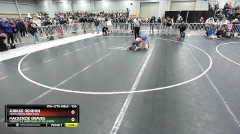 100 lbs Quarterfinal - Jubilee Rendon, Team Xtreme Wrestling vs Mackenzie Graves, Threestyle Wrestling Of Oklahoma