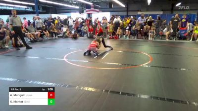 80 lbs Rr Rnd 1 - Alexander Mangold, Hillbilly Hammers vs Kaleb Marker, Edison