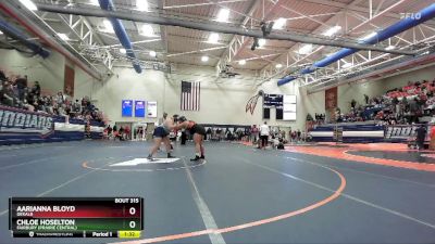 235 lbs Semifinal - Chloe Hoselton, Fairbury (Prairie Central) vs Aarianna Bloyd, DeKalb