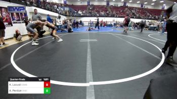 100 lbs Quarterfinal - Kiah Locust, Cowboy Wrestling vs Aiden Perdue, Choctaw Ironman Youth Wrestling