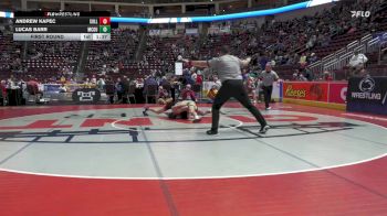 133 lbs First Round - Andrew Kapec, Sullivan County vs Lucas Barr, McGuffey