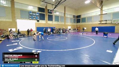 120lbs Cons. Round 3 - Kristine Brigance, Battle Ground (Girls) vs Taylor Gable, Tahoma (Girls)