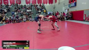 138 lbs Champ. Round 2 - Colton Melland, Steamboat Springs vs Braygen Maxwell, North Sevier