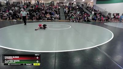 60 lbs Cons. Semi - Clayten White, Bison Wrestling vs Chasen Burke, STL Warrior