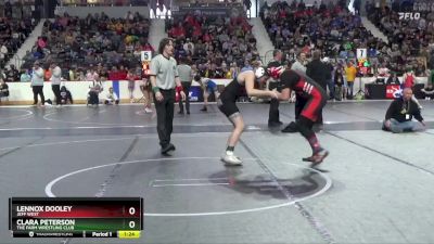 150 lbs Champ. Round 1 - Lennox Dooley, Jeff West vs Clara Peterson, The Farm Wrestling Club