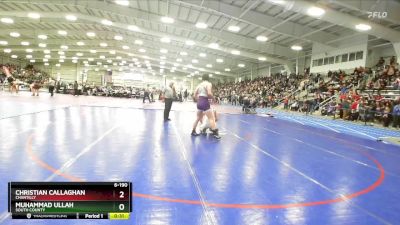 6-190 lbs Cons. Round 1 - Muhammad Ullah, South County vs Christian Callaghan, Chantilly