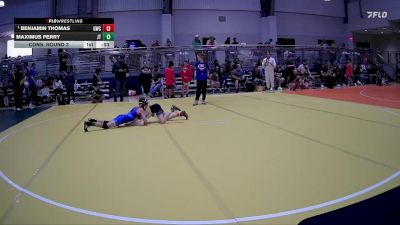 75 lbs Cons. Round 3 - Maximus Perry, Jflo Trained vs Benjamin Thomas, G580 Wrestling Club