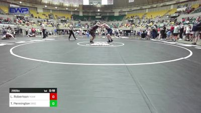 285 lbs Round Of 16 - Logan Robertson, Team Zulpo Perryville Wrestling vs Trever Pennington, Greenwood Wrestling Academy