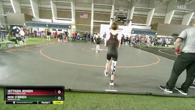 100 lbs Champ. Round 2 - Jettisen Jensen, Uintah Wrestling vs Nox O`Brien, Wasatch WC