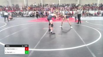 132 lbs Consi Of 8 #1 - Connor Martindale, Bayfield Wrestling vs Cash Garrett, Stout Wr Acd