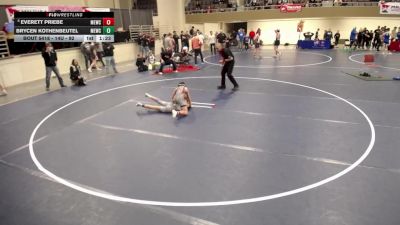 14U - 92 lbs Cons. Semis - Everett Priebe, MN Elite Wrestling Club vs Brycen Kothenbeutel, MN Elite Wrestling Club
