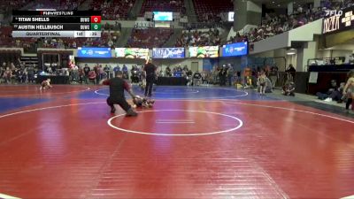 55 lbs Quarterfinal - Austin Hellbusch, Helena Wrestling Club vs Titan Shells, Riverton USA Wrestling