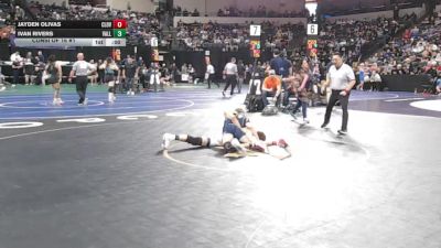 126 lbs Consi Of 16 #1 - Jayden Olivas, Clovis East (CS) vs Ivan Rivers, Vallhalla (SD)