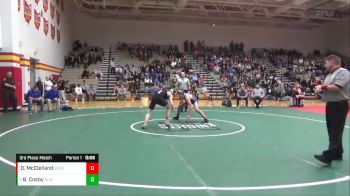 138 lbs 3rd Place Match - Blake Cosby, Dundee vs David McClelland, Columbus St. Francis DeSales