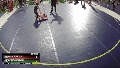 61-68 lbs Semifinal - Dallas Lofthouse, Utah vs Azariah Rodriguez, Utah