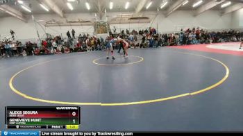 125 lbs Quarterfinal - Alexis Segura, Regis Jesuit vs Genevieve Hunt, Fort Lupton