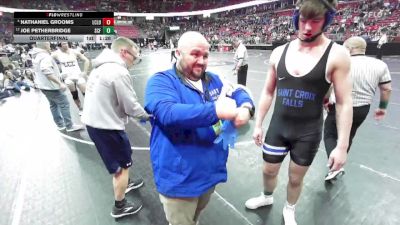 D2-215 lbs Quarterfinal - Nathaniel Grooms, Lake Country Luth. vs Joe Petherbridge, Saint Croix Falls