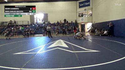 197 lbs Cons. Round 3 - Juan Carlos Escutia, Menlo College vs Kevin Clements, San Francisco State