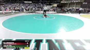 75 lbs Cons. Round 3 - Collin Cox, Warden Elite Wrestling vs Eli Leenhouts, Jungle Cat Wrestling Club
