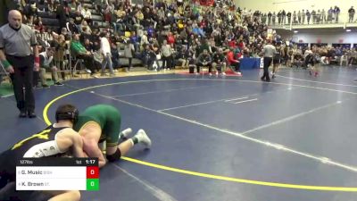 127 lbs Qtr-finals - Greyson Music, Bishop McDevitt vs Karson Brown, St. Edward-OH