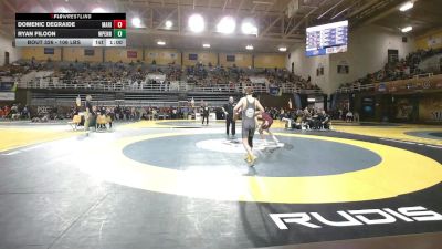 106 lbs Consi Of 16 #1 - Domenic DeGraide, Marianapolis Preparatory School vs Ryan Filoon, William Penn Charter