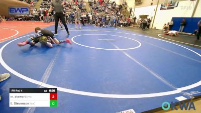 83-90 lbs Rr Rnd 4 - Maverick Stewart, Checotah Matcats vs Ezra Stevenson, Black Fox Wrestling Club