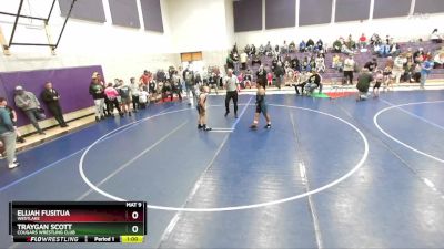 135 lbs Quarterfinal - Traygan Scott, Cougars Wrestling Club vs Elijah Fusitua, Westlake
