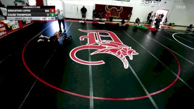 138 lbs Cons. Round 1 - Caleb Thompson, Team Thunder vs Sebastian Lopez, Downey High School