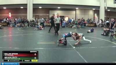 82 lbs Semifinal - Bryson Felty, Kingsman Wrestling Club vs Kellan Spisok, The Compound